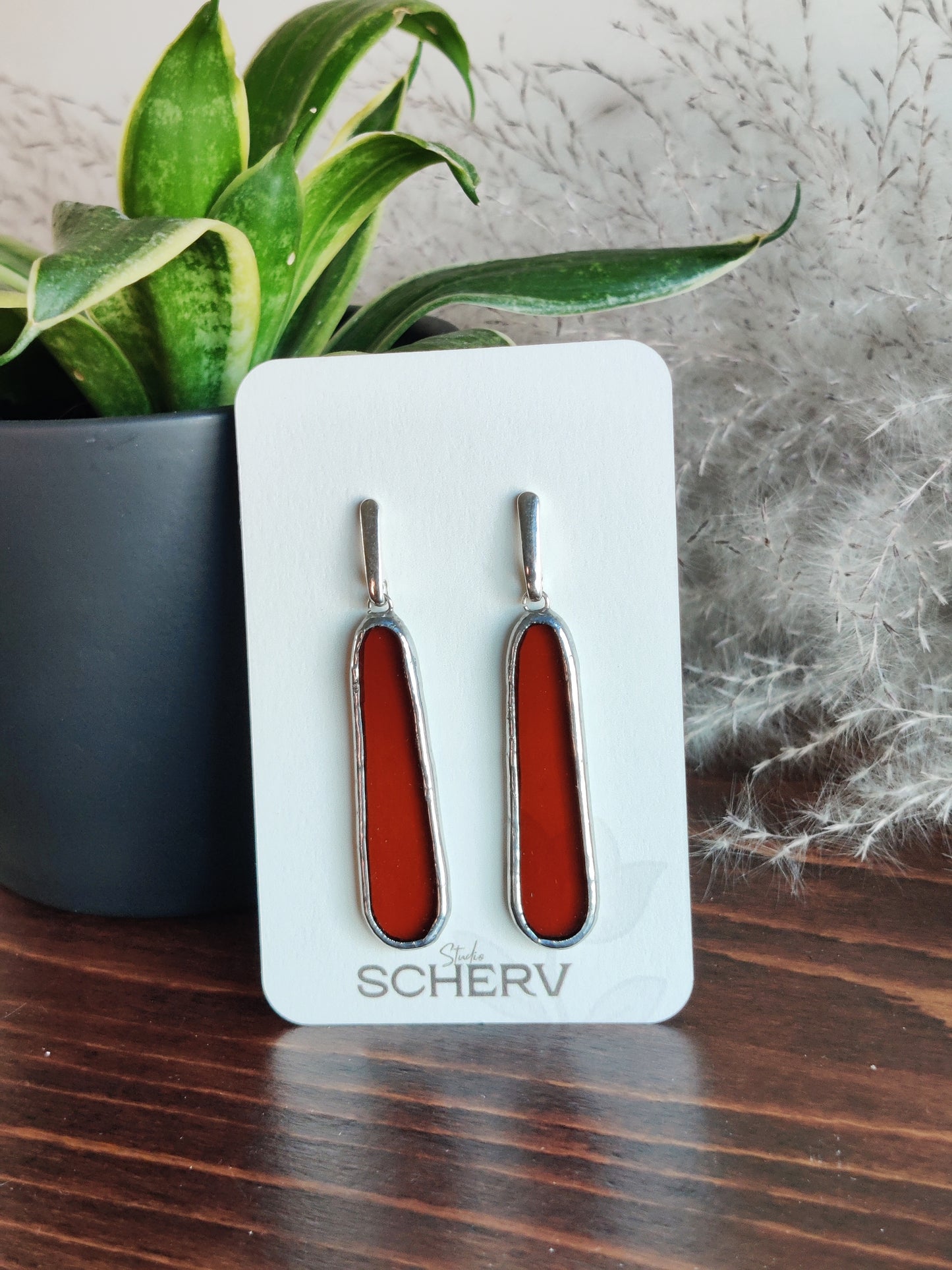 Oorbellen – orange sunset