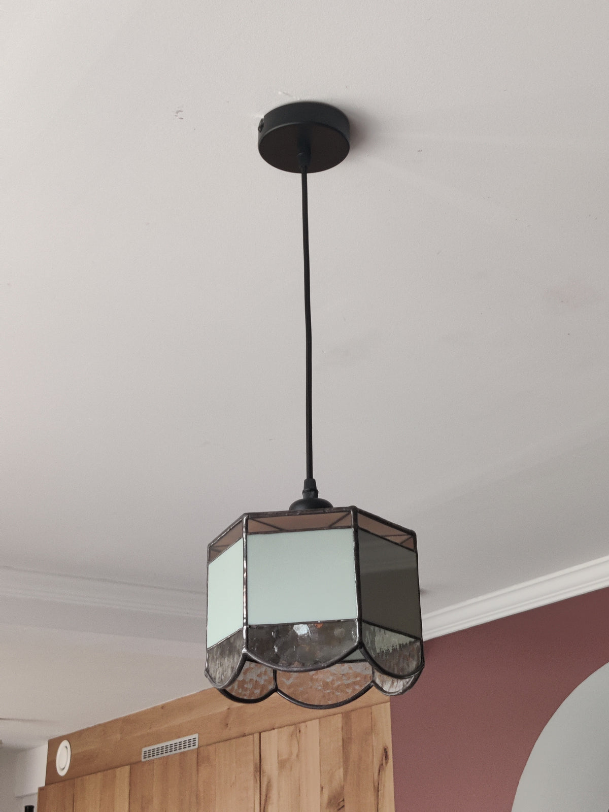 Tiffany lamp - modern olive